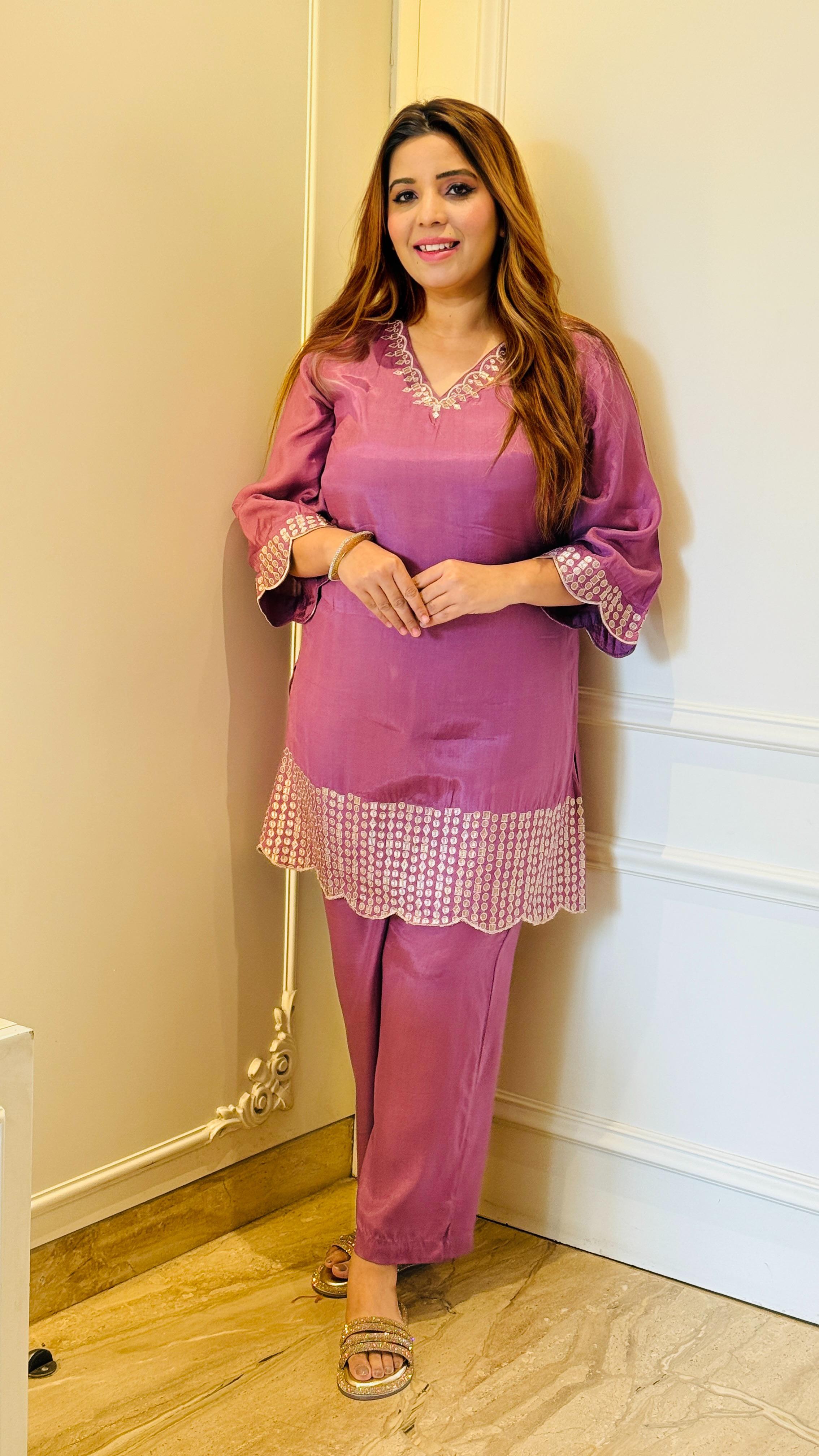 Aahana Cordset- Purple